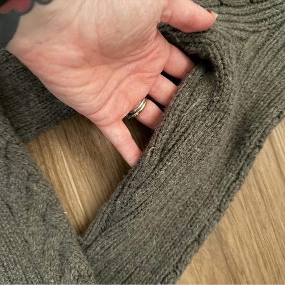 Vintage Y2K Abercrombie & Fitch Babydoll Button-up Cardigan Sweater, Gray sz XS - Picture 5 of 6